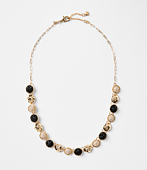 Mixed Sparkle Circle Statement Necklace carousel Product Image 1