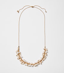 Pearlized Pull Tie Torsade Necklace carousel Product Image 1