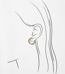 Crystal Hoop Earrings carousel Product Image 2