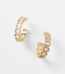 Crystal Hoop Earrings carousel Product Image 1