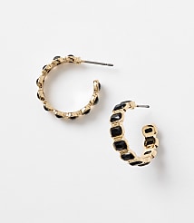 Crystal Hoop Earrings carousel Product Image 1