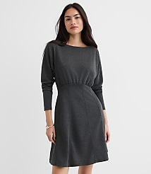 Petite Seamed Sweatshirt Mini Pocket Dress carousel Product Image 1