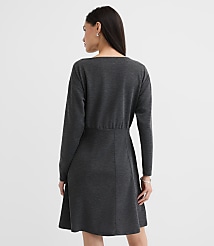 Petite Seamed Sweatshirt Mini Pocket Dress carousel Product Image 3