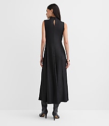 Foil Ribbed Mock Neck Maxi Dress carousel Product Image 3