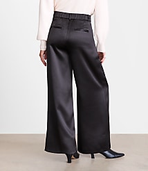 Petite LOFT Versa Satin Palazzo Pants carousel Product Image 2