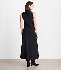 Petite LOFT Versa Crepe Drape Bias Maxi Dress carousel Product Image 2