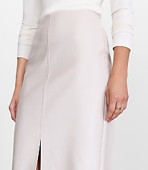 Petite LOFT Versa Embossed Faux Leather Long Skirt carousel Product Image 2