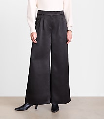 Petite LOFT Versa Satin Palazzo Pants carousel Product Image 3