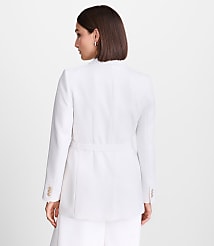LOFT Versa Crepe Drape Belted Blazer carousel Product Image 3