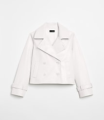 LOFT Versa Embossed Faux Leather Trench Coat carousel Product Image 5