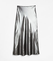 Petite LOFT Versa Shimmer Bias Midi Skirt carousel Product Image 4