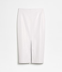 Petite LOFT Versa Embossed Faux Leather Long Skirt carousel Product Image 5
