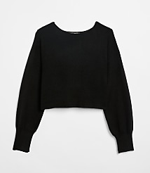 LOFT Versa Cropped Boatneck Sweater carousel Product Image 5
