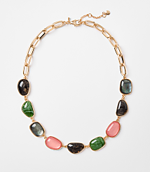 Marbleized Statement Necklace carousel Product Image 1