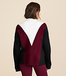 Petite Lou & Grey Colorblock Mock Neck Sweater carousel Product Image 3
