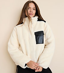 Petite Lou & Grey Sherpa Puffer Jacket carousel Product Image 2