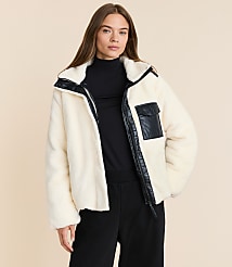 Petite Lou & Grey Sherpa Puffer Jacket carousel Product Image 1