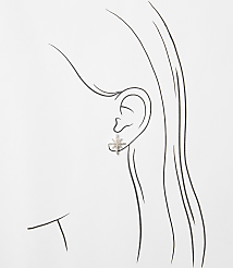 Pave Star Stud Earrings carousel Product Image 2