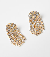 Pave Waterfall Statement Earrings carousel Product Image 1