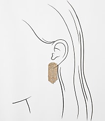 Pave Waterfall Statement Earrings carousel Product Image 2