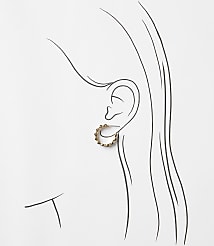Crystal Hoop Earrings carousel Product Image 2