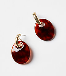 Marbleized Resin Drop Statement Earrings carousel Product Image 1