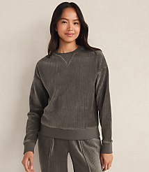 Haven Well Within Corded Velour Crewneck Pullover carousel Product Image 1