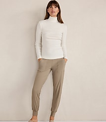 Haven Well Within Essential Organic Cotton Mock Neck Long Sleeve Tee carousel Product Image 2
