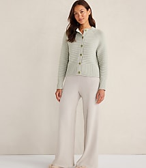 Haven Well Within Organic Cotton Horizontal Stitch Cardigan carousel Product Image 2