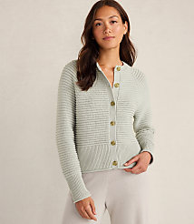 Haven Well Within Organic Cotton Horizontal Stitch Cardigan carousel Product Image 1