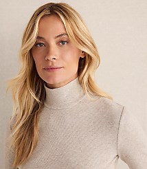 Haven Well Within Essential Organic Cotton Mock Neck Long Sleeve Tee carousel Product Image 2