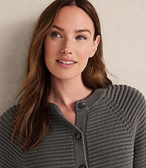 Haven Well Within Organic Cotton Horizontal Stitch Cardigan carousel Product Image 3
