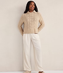 Haven Well Within Cashmere Cable Collared Sweater carousel Product Image 2