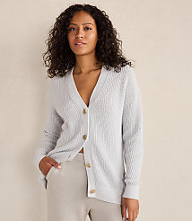 Haven Well Within Organic Cotton Shaker Stitch Cardigan carousel Product Image 1