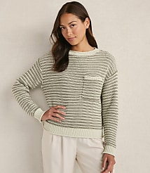 Haven Well Within Organic Cotton Linear Stitch Crewneck Sweater carousel Product Image 1