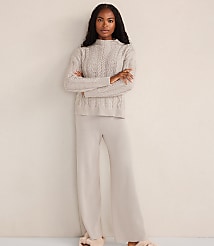 Haven Well Within Organic Cotton Cable Mock Neck Sweater carousel Product Image 2