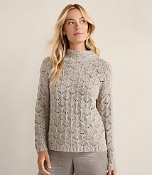 Haven Well Within Lurex Blend Pointelle Crewneck Sweater carousel Product Image 3