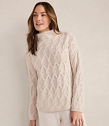 Haven Well Within Cashmere Cable Mock Neck Sweater carousel Product Image 1