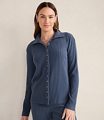 Haven Well Within Ottoman Rib Button-Front Top carousel Product Image 1