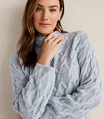 Haven Well Within Cashmere Cable Mock Neck Sweater carousel Product Image 2