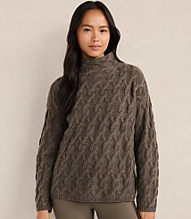 Haven Well Within Cashmere Cable Mock Neck Sweater carousel Product Image 1