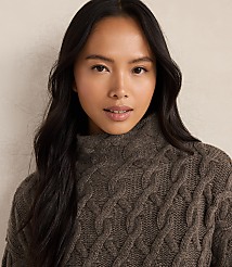 Haven Well Within Cashmere Cable Mock Neck Sweater carousel Product Image 2