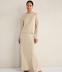 Haven Well Within Lurex Rib Knit Maxi Skirt carousel Product Image 2