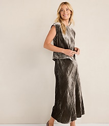 Haven Well Within Textured Velvet Maxi Skirt carousel Product Image 2