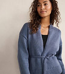 Haven Well Within Chunky Cotton Blend Belted Cardigan carousel Product Image 3