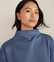 Haven Well Within Soft-Brushed Fleece Funnel Neck Pullover carousel Product Image 2