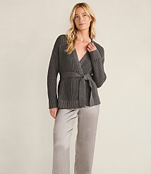 Haven Well Within Cotton Blend Lurex Belted Cardigan carousel Product Image 2