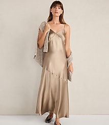 Haven Well Within Lurex Silk Slip Dress carousel Product Image 2