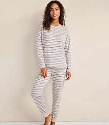 Haven Well Within Organic Cotton Jersey Stripe Joggers carousel Product Image 2