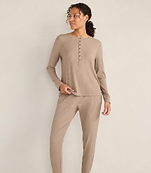 Haven Well Within Drapey Rib Knit Henley carousel Product Image 2